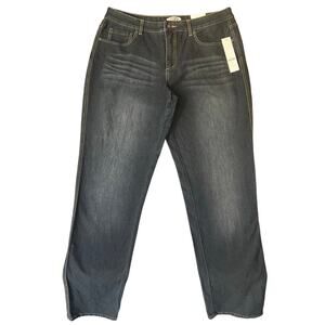 Coldwater Creek Women Skinny Jeans size 16 Black Mid Rise Stretch Boot Cut NWT